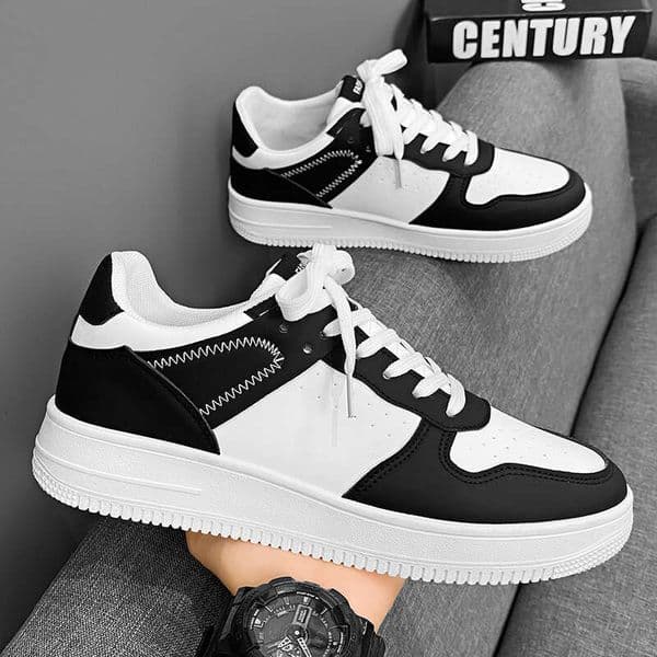 Men's trendy 2026 spring new low-top sneakers men, breathable versatile white for male students, shoes