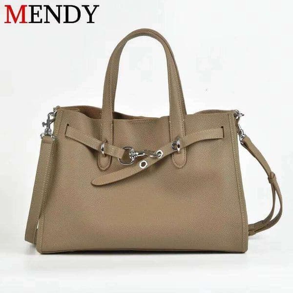 Quality Female Handbag Genuine Leather Tote Bag Designer Luxury Women Hand Bags Ladies Shoulder Big Size Fashion New Top Handle
