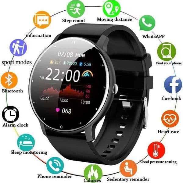 LIGE 2026 Smart Watch Women Ladies Gift Sport Fitness Men Watches Heart Rate Monitor Waterproof Smartwatch For Android IOS 26Y0507