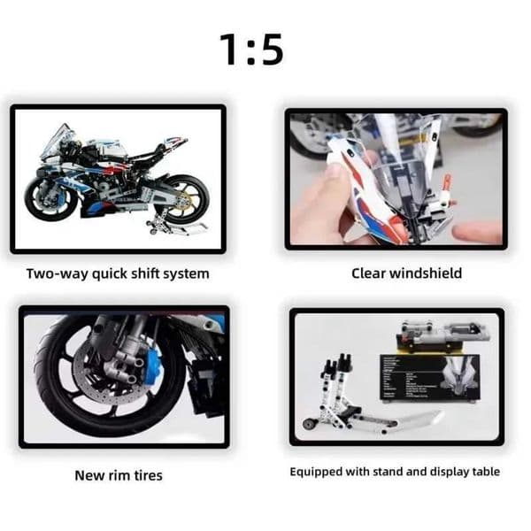 Build Block Set Build Block Set 2026 New Building Brick Blocks Model Kit - brick Realistic Miniature Motorcycle Figurine For Decoration & Educational Play Des