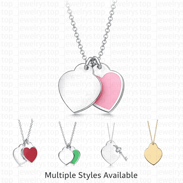 heart necklace pendant necklaces designer for women necklace fashion jewelry woman silver chain designer jewelrys Birthday Christmas Gift Wedding Party