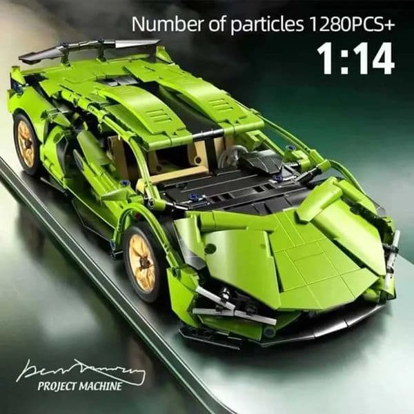 Build Block brick Set 1280 Model Building Blocks For Technical Racing Sports Urban Machinery Speed Cars Supercars Bricks Puzzle Toys Childrens And Adult Gifts