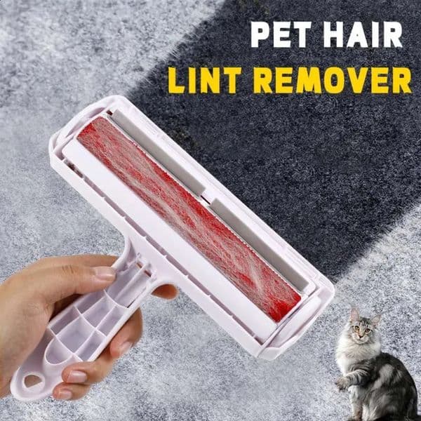 Luxury Designer Decor Pet Hair Roller Remover Lint 2-Way Comb Tool Convenient Cleaning Dog Cat Fur Brush Base Home Furniture Sofa room Cloth 17