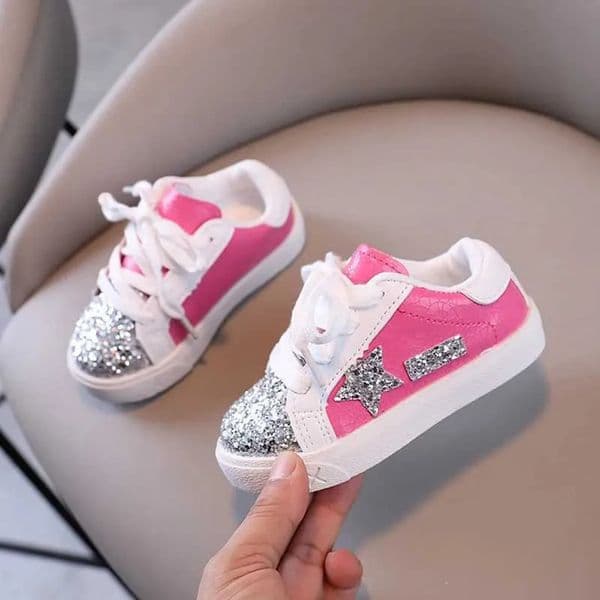 2026 Kid Shoes Kid Shoes Girls Spring New Casual Edition Little Girl Star Spring/Summer Basketball basketball Childrens Sports Free Shipping Free Shippin
