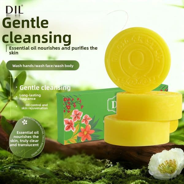 DIL Rejuvenating Essential Oil Squalane VC Anti-Mite Deep Cleansing Moisturizing Hydrating Face Wash and Bath Soap