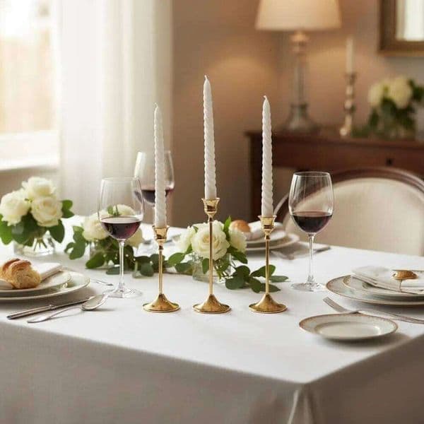 Candle Holders Metal Wedding Tabletop Decor European Vintage Elegant Candlestick Set of 3 for Home Hotel Christmas Anniversary 26Y0508