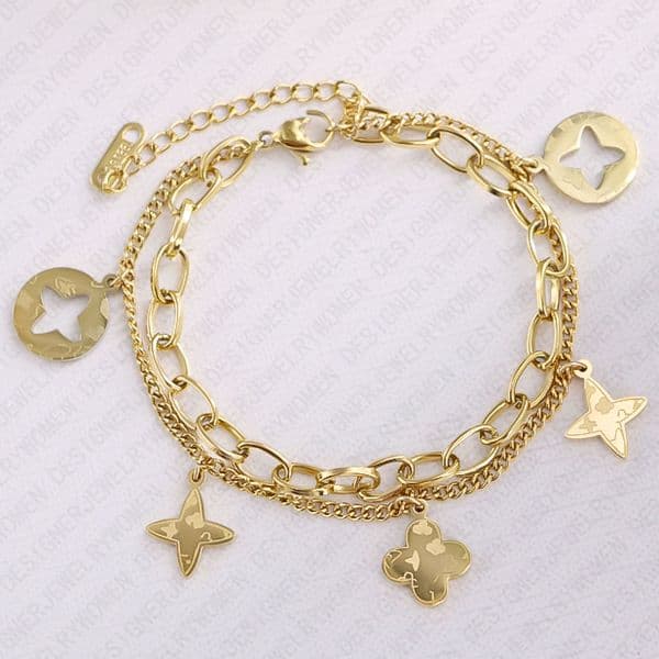 Designer Bracelet Bracelet for Women Gold Hollow Bracelets Tassel Bangle Rhombus Flower Bangles Luxury Jewlery Designer for Women Elegant Timeless Gift