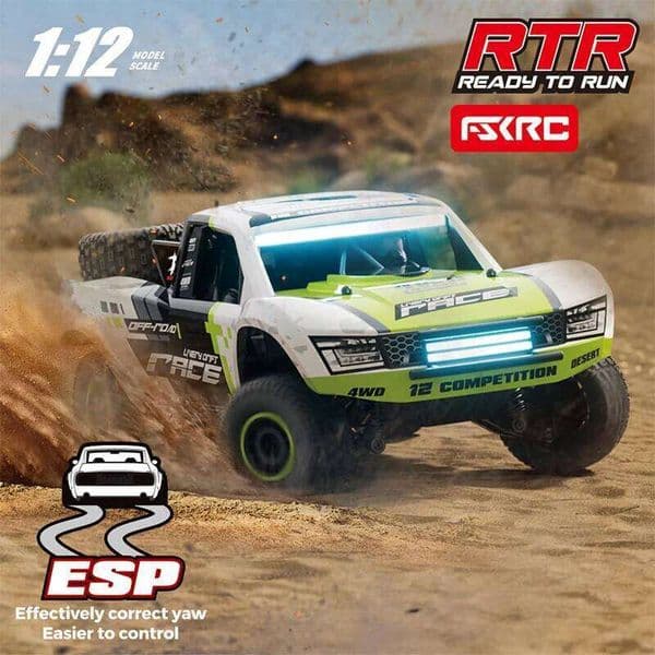 HB-RD1201 1:12 Remote Control Car Rc Short Card With Led Lights For Boys Kids High-Speed Vehicle 55km/H Brushed Or Brushless 4wd 26H0507