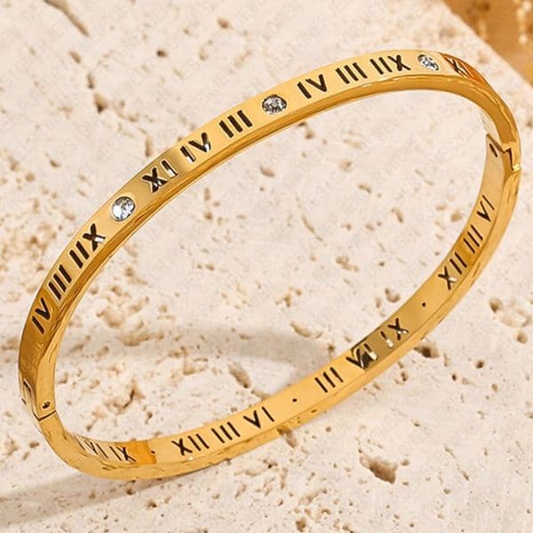 Bracelet Bracelet for Women Stainless Steel 18K Gold Plated Bangle Diamond Letter Bangles Luxury Jewlery Designer for Women