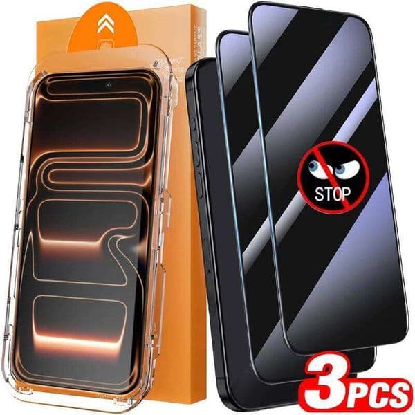 Easy Install Tempered Glass Privacy Screen Protectors for IPhone 17/17 Air/17 Pro/17 ProMax Anti-spy Auto Alignment Kit Film 26L0507