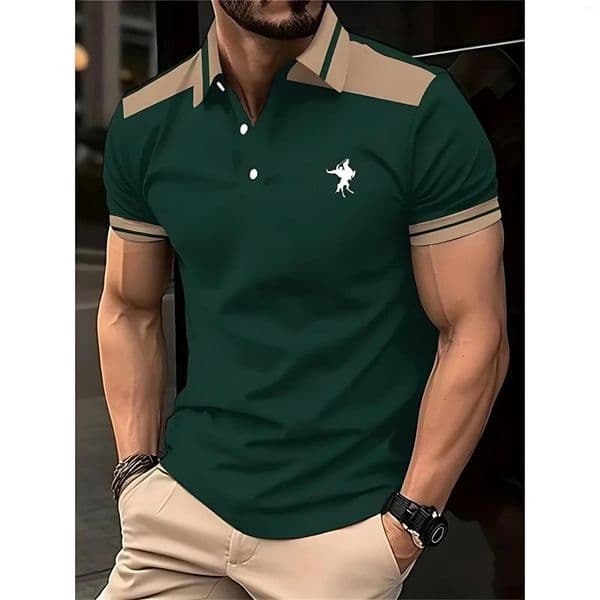 Men's Polos 2026 Summer Style Polo Shirt - Breathable Lightweight Casual Fashionable 3D Print Streetwear Clothing