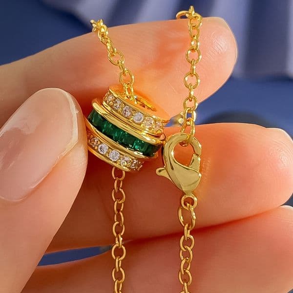 Necklace for Women Full Pave Emerald Cushion Cut Diamond Waist Tube Necklaces Luxury Jewlery Designer for Women Timeless Sparkling Gift Premium