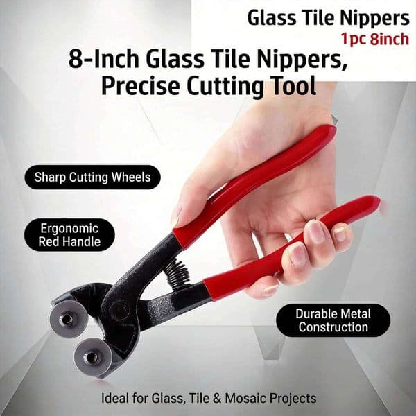 Premium Wheeled Tile Cutting Pliers Ceramic & Glass Breaker Tool for DIY Projects | Precision Handheld Cutter