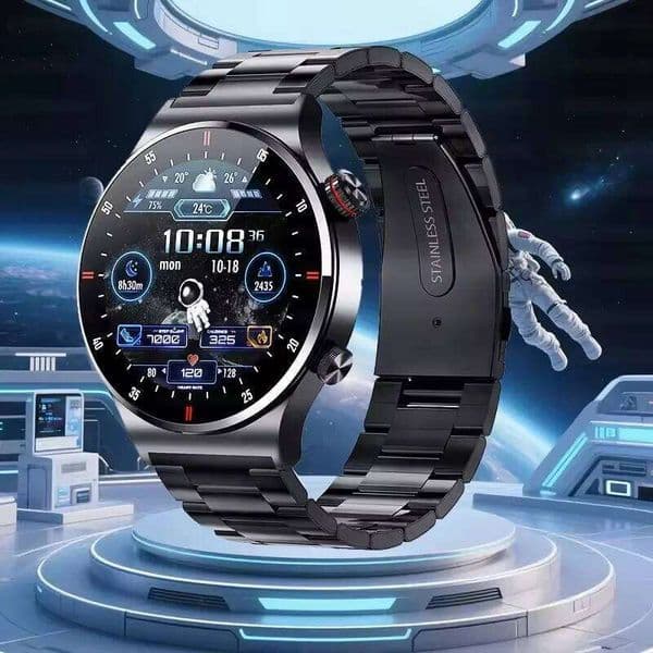 NFC BT Call Smart Watch Men Full Screen GPS Sports Bracelet Waterproof ECG Health Monitor SmartWatch for IOS Android 26Y0507
