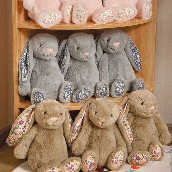 Game And Toy Bonnie Flower Ear Plush Rabbit Stuffed Doll Kawaii Room Decoration Toy Soft Sofa Mat Childrens Birthday Gift Free Shipping .