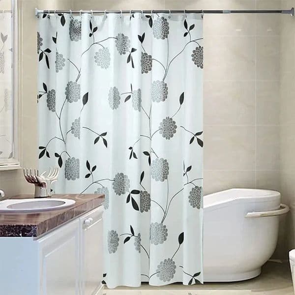 Luxury Designer Decor Floral Extra Long Wet room Room Lining - Bathroom Mildew Resistant And Waterproof Shower Curtain Decoration For Home 1016