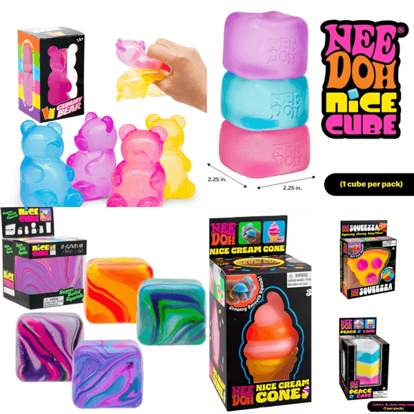 Needoh nice cube Fuzz Ball Jellyfish Squishy Blind Box Series Various Colors needohs Jellyfish Modeling Stress Relief Relax Fun Toy