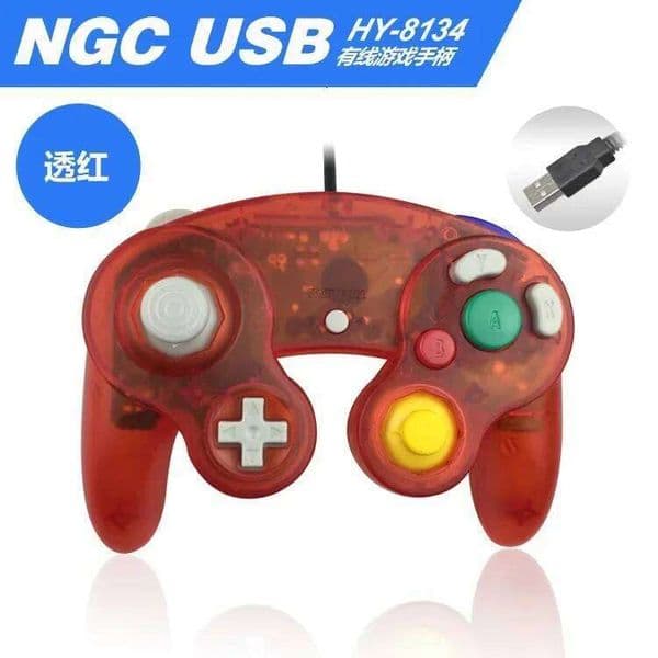Retro game Gamecube Controller USB Wired Handheld Joystick Nintend NGC GC Controle For MAC Computer PC Gamepad ns S260506