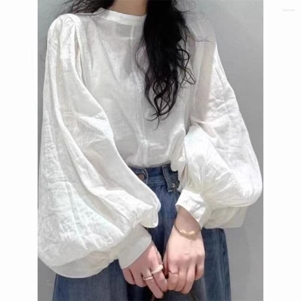 Women's Blouses Fashion 2026 Round Neck Sleeveless Tops Korean Style Slim Basic Shirt Bottoming Blouse Tassel Elegant Ladies Shirts