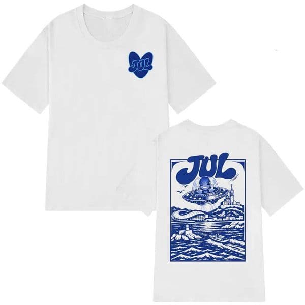 Rapper Jul Graphic T-shirt Men's Women Clothing Fashion Hip Hop Y2K Top Casual Cotton Short Sleeve Oversized T-shirts Streetwear 26L 26L0507
