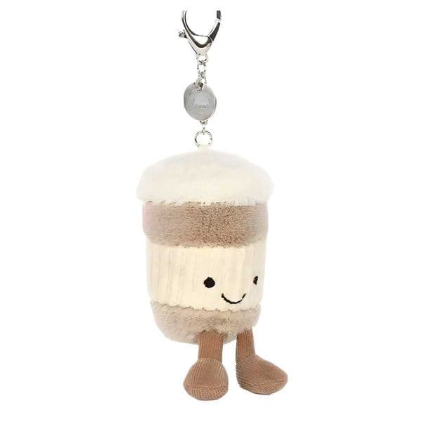 British JE plush toy coffee cup keychain pendant cute companion bag doll S260506