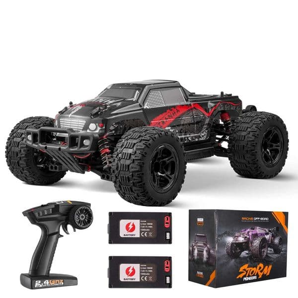 SucceBuy 110 38KM/H 4WD RC Car All Terrain Off-Road with 2 Batteries Drift Monster Truck Children Toys for Kids Christmas GiftsT260507