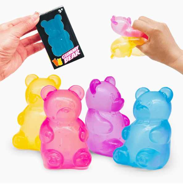 Schylling Needoh Bear Squishy Sensory Fidget Toy Stress Relief Anxie Sensory Tool for Focus ADHD Calming Office Desk Gadget