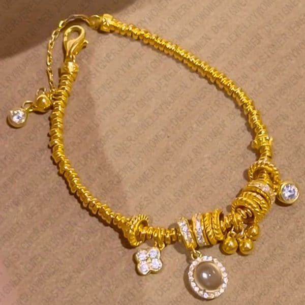 Bracelet for Women Chinese Style Gold Bracelets Floral Bangle Glass Bangles Luxury Jewlery Designer for Women Elegant Oriental Gift