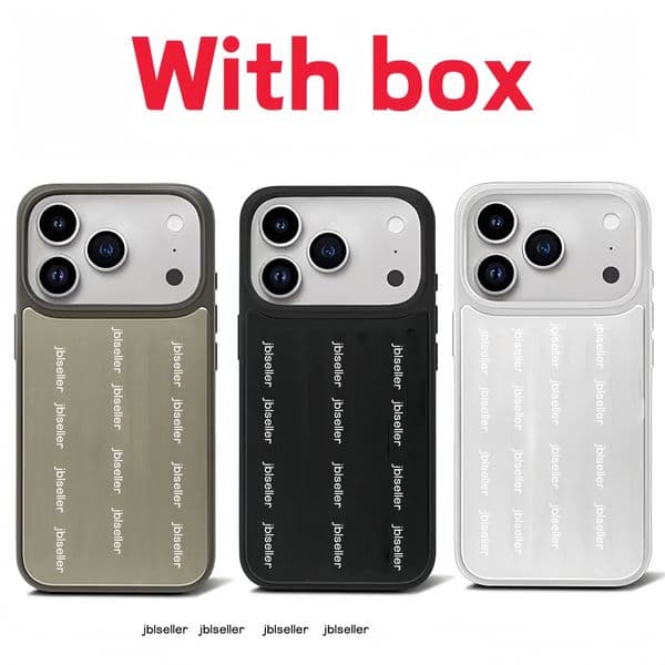 Phone Case 17Pro/17ProMax Cell Phone Case Fashion Designer for 17 Pro Max 16 15 14 13 Series luxury Phone cover Aluminum Alloy High Quality Back Cover MagSafe