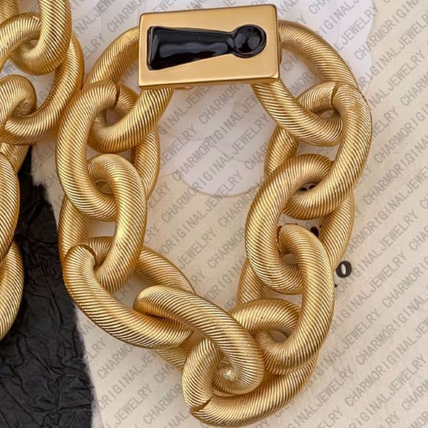 Bracelet SchiaparelliBracelet Designer Bracelet Women Heavy Lock Clasp Necklace Bracelet Elaborate Lock Closure Luxury Jewlery Gift