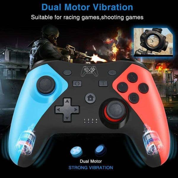 Wireless Bluetooth Controller Gamepad Compatible Nintendo Switch 2/Switch/Switch Oled/Switch Lite/Android Phone USB PC Joystick S260506