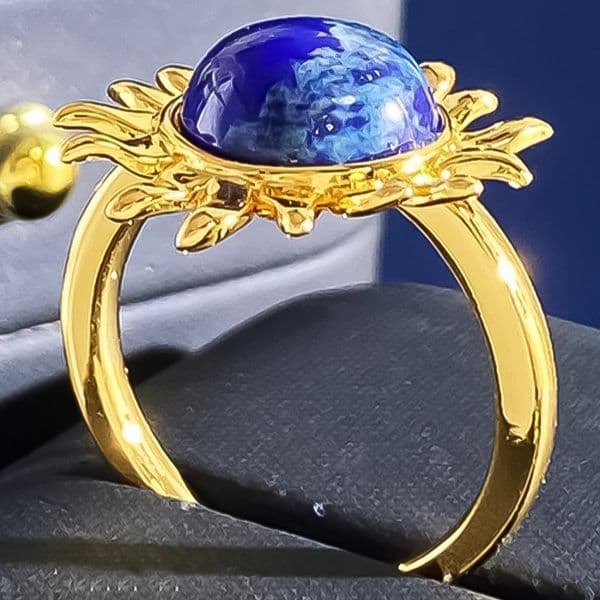 Bracelet Bracelet for Women 18K Gold Plated Bangle Lapis Lazuli Flower Starburst Bangles Luxury Jewlery Designer for Women Timeless Gift