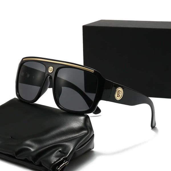 Luxury High-End Daily European And American New Style Men Thick Fashion Trade Large Frame Sunglasses Women