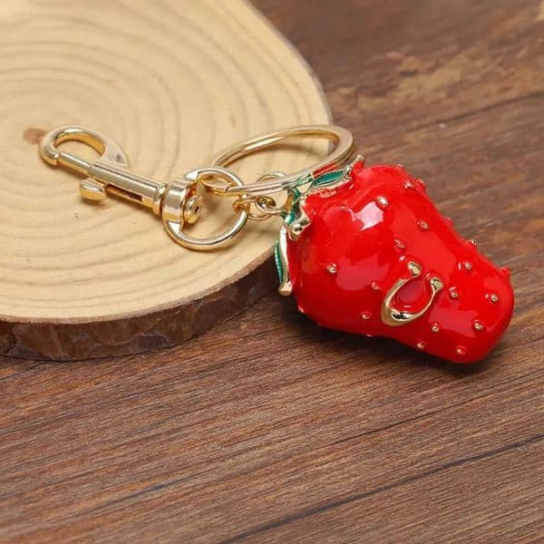 2026 Game And Toy Game And Toy Stuff Animal Cute Fruit stuff animal Red Strawberry Pendant Keychain Suitable For Keybags Car Pendants Decorative Jewelry Accessorie