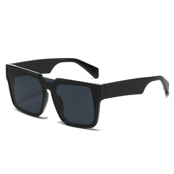 High Quality 2025 New Square European American Simple One-Piece Large Frame Fashion Sunglasses for Men and Women