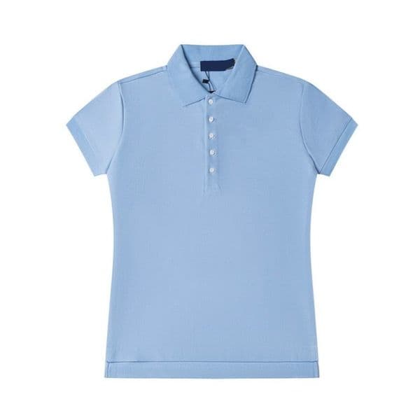 26SS Summer Women Polo T-shirt Short Sleeve T-Shirt women leisure Solid Color Embroidery Fashion Casual Shirt