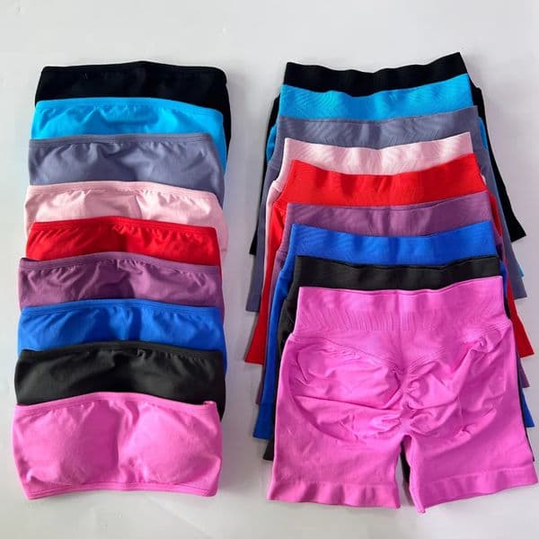 2026 Gym Clothe Bra Scrunch Shorts Yoga Clothing Workout Clothes workout set Outfits Sets Gym Set Sport Bra