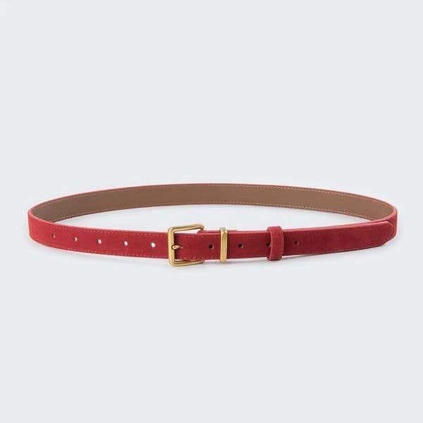 Retro Luxury Design Suede Leather Belt Trendy Versatile Frosted Cowhide Belt Casual Business Waist Strap Gifts L260508