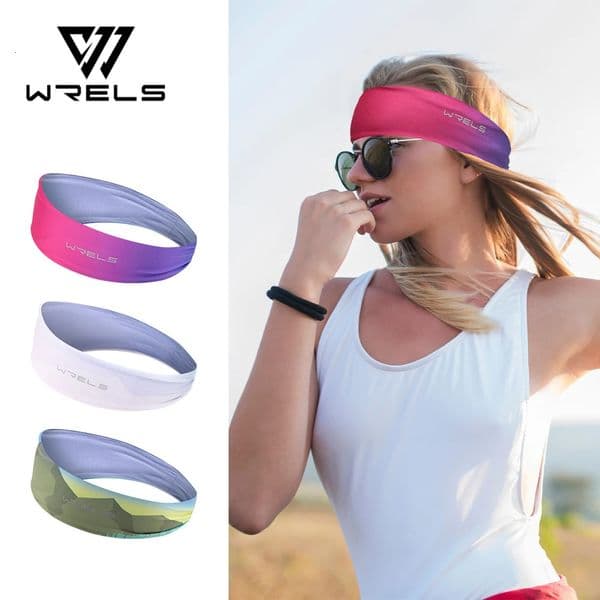 WRELS Sports Headband Running Fitness Sweatband Elastic Sport Hairbands Yogo Workout Hair Accessories Cycling Jog Head Band 260507