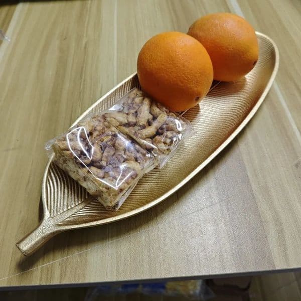 1pc Antique Leaf Wooden Decorative Tray Leaf Shaped Wooden Key Tray Decoration Leaf Bowl Crystal Candle Jewelry Dish 260507