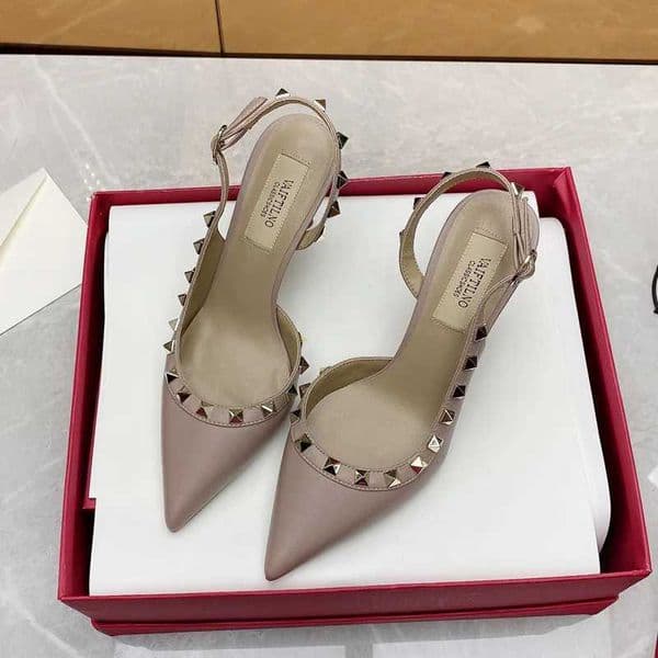 2023 Spring/Summer New V Family Pointed High Heels Thin Heels 10CM Sandals Liu Ding Q260508