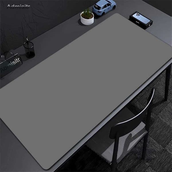 Solid Color Mouse Pad HD Printing Minimalist Grey Large Mousepad Natural Rubber Anti slip Carpet Kawaii Desk Mat With Lock edgeT260508