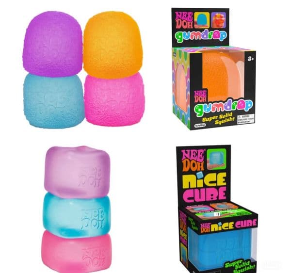 20PC NeeDoh Nice Cube Decompression Toy Full Line of Noiseless Stress Relief Toys Slow Rising Sensory Stress Relief Cube