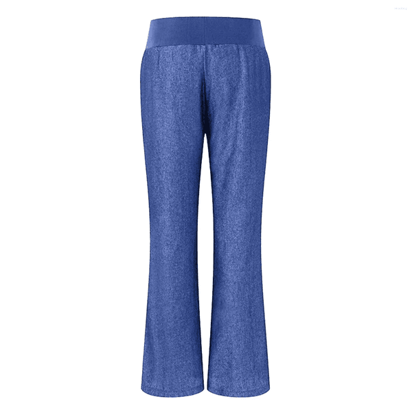 Women's Pants Ladies Fashion Casual Large Size Thin Imitation Jeans Loose Wide Leg