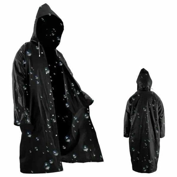High Quality 1Pcs EVA Unisex Raincoat Thickened Raincoat Women Waterproof Men Black Camping Rainwear Rain Shoe Cover Suit S260508LQN0