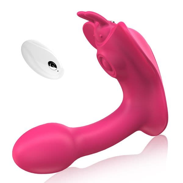 Wireless remote control sucking butterfly wearing vibrator for women going out wearing erotic toys masturbator