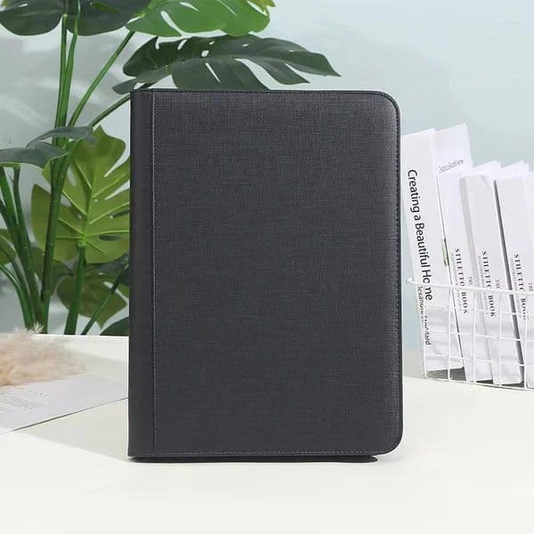 Card Holders Trading Binder PU Leather Cover 9 Pocket Zippered For Sports Star Football Basketball Collectible Cards Collectors