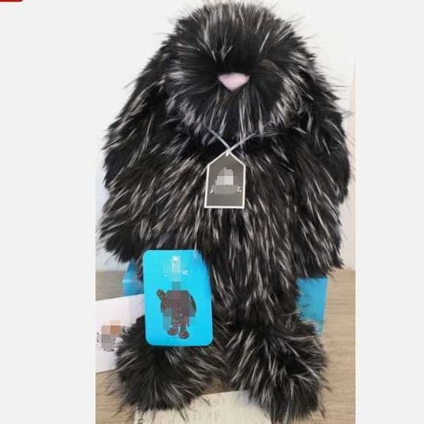 Movies & TV Plush toy New JC-JellyscatSE co-branded limited edition black long-haired rabbit cute plush doll soothing plush toy gift