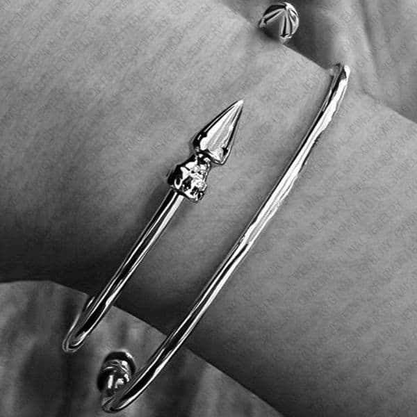 Bracelet Designer Bracelet Double Bullet Open Cuff Stainless Steel Designer for Women High End Statement Trendy Premium Elegant Gift Buy One Get One Free