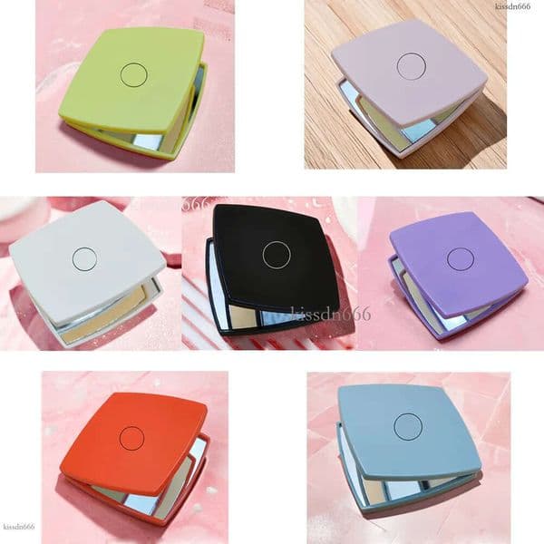 Folding double-sided mirror portable high-definition makeup magnifying glass, makeup mirror with flange bag and gift box, suitable for VIP customers